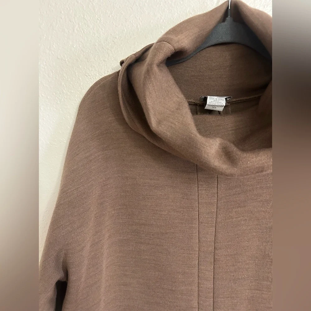 Soft Surroundings Cotswold Cowl Neck Wool Blend Tunic Sweater Womens SP